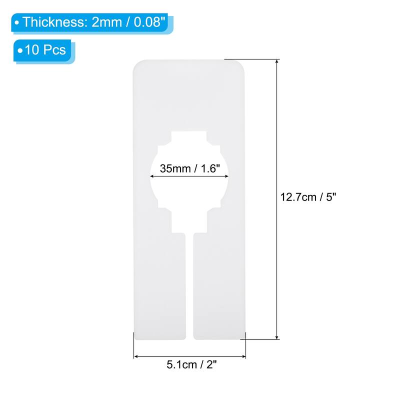 10pcs Clothes Dividers, Clothing Rack Dividers Rectangle Separator - White