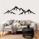 preview thumbnail 8 of 15, Mountains Wall Decal Nursery Decor. 22 tall x 70 wide inches - Black
