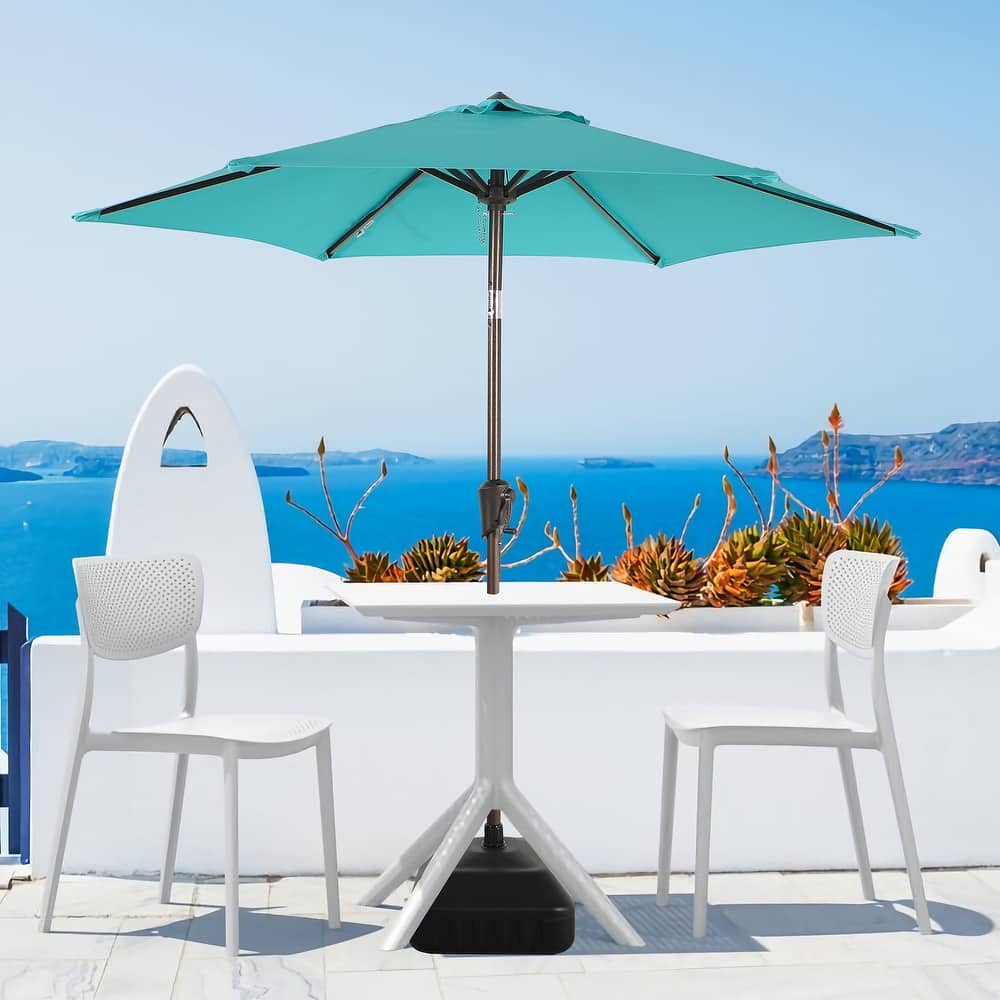 7.5 Feet Patio Market Umbrella with Base
