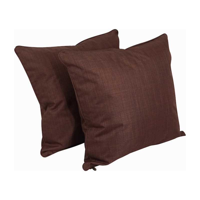 Delaney 25-inch Indoor/Outdoor Throw Pillow (Set of 2) - Cocoa