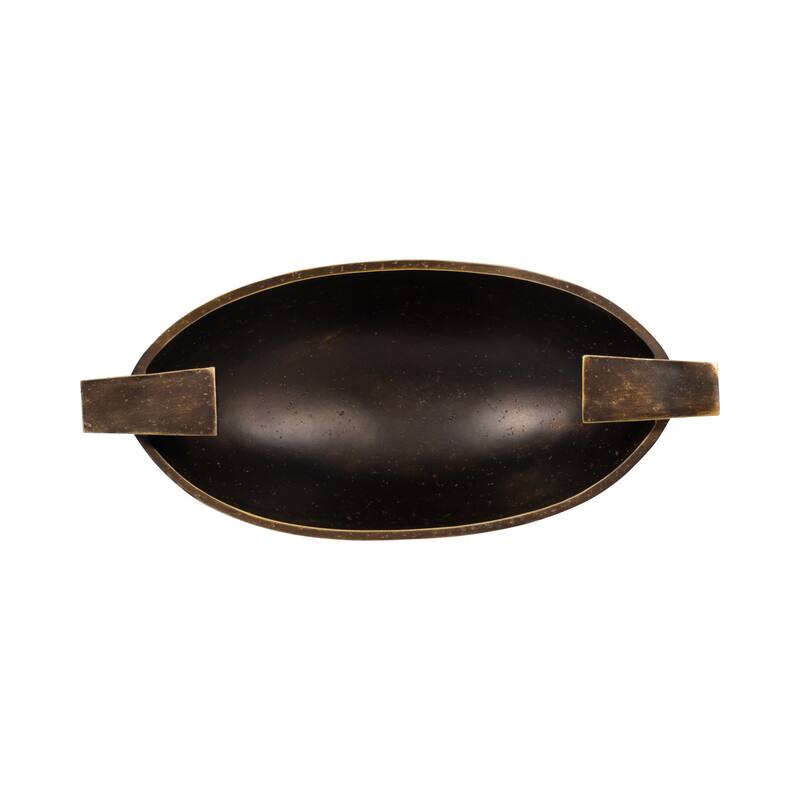 Sagebrook Home 20" Primia Decor Bowl, Bronze, 7"H - 20" x 9" x 7"