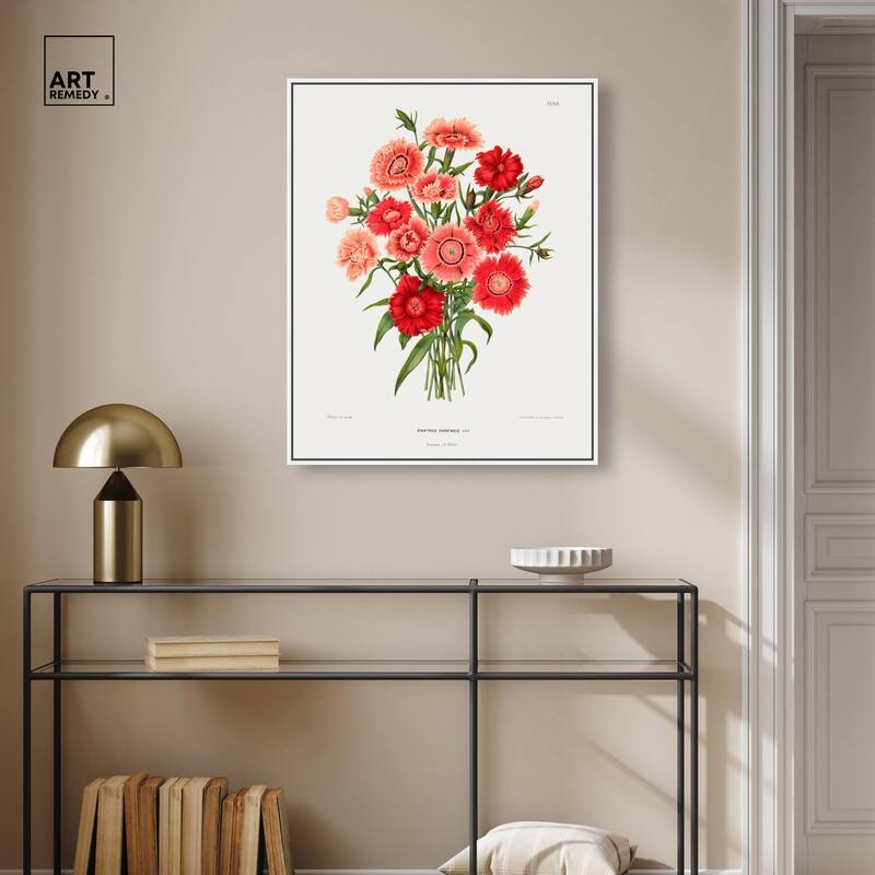 Rainbow Pink Flower by Wendel Canvas by Art Remedy