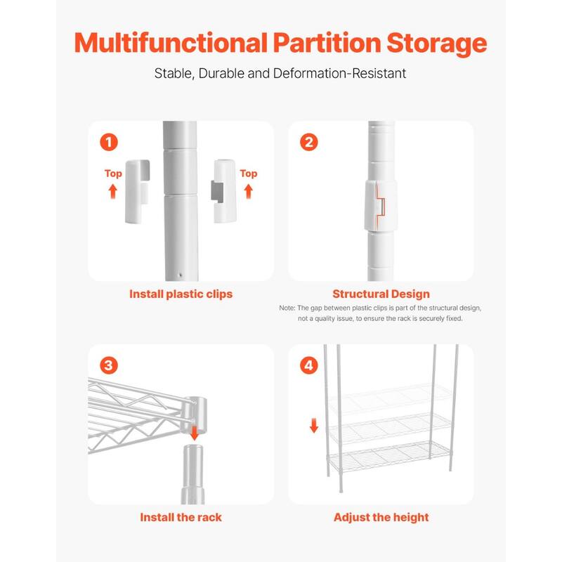 Adjustable Laundry Room Storage Shelf Over Washer and Dryer Sturdy Carbon Steel Organizer Rack