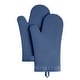 preview thumbnail 87 of 108, KitchenAid Ribbed Soft Silicone Oven Mitt 2-Pack Set, 7.5"x13" Blue Willow