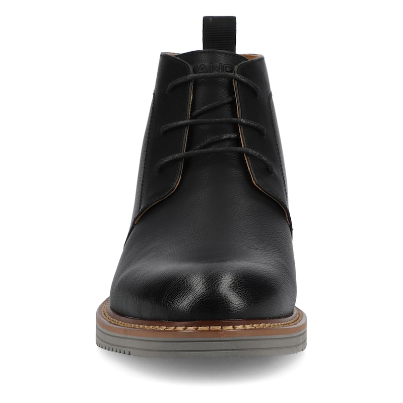 Vance Mens Stratton Medium and Wide Width Plain Toe Casual Chukka Boot - Medium - Black - 9.5