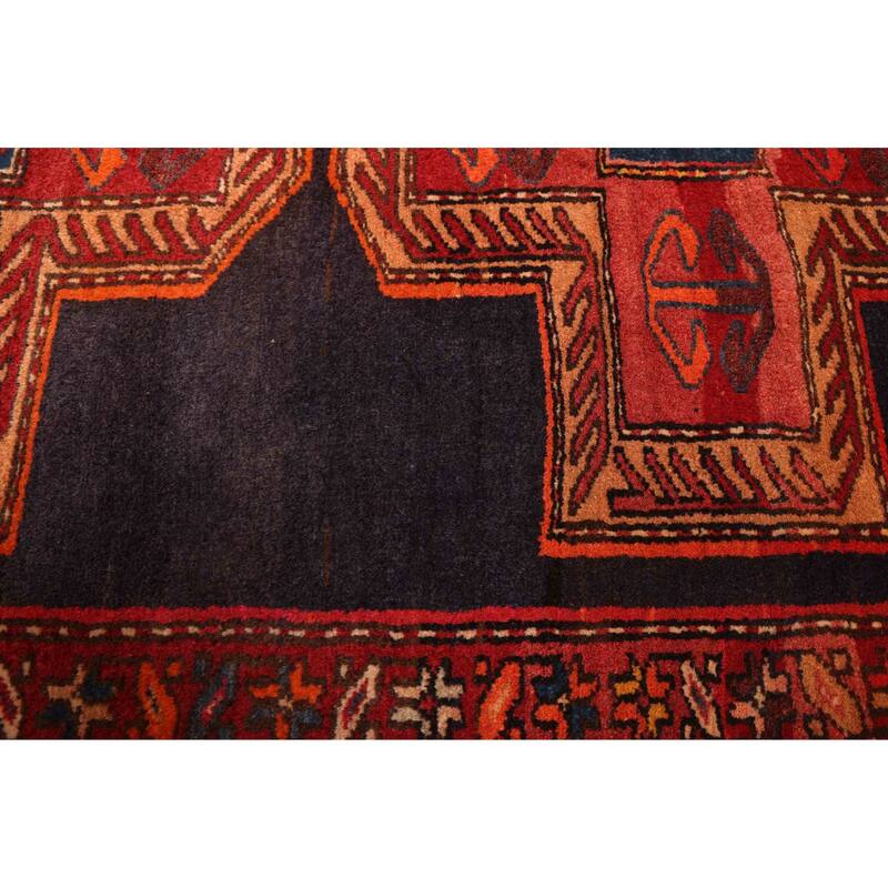 ECARPETGALLERY Hand-knotted Konya Anatolian Dark Navy, Red Wool Rug - 3'8 x 9'3