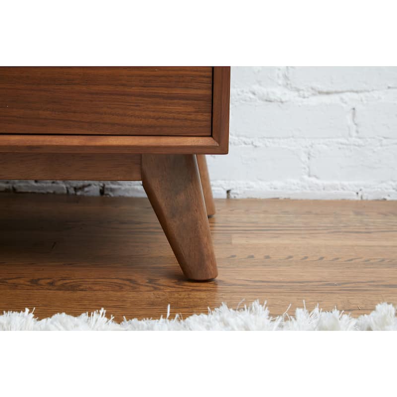 Rye Studio Santos Mid-Century Modern Walnut 3 Section Sideboard