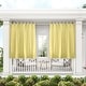 preview thumbnail 60 of 99, ATI Home Indoor/Outdoor Solid Cabana Tab Top Curtain Panel Pair 54x120 - Seafoam