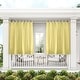 preview thumbnail 22 of 21, ATI Home Indoor/Outdoor Solid Cabana Tab Top Curtain Panel Pair