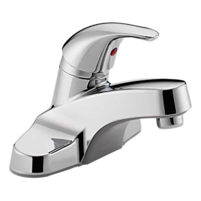 Peerless Bathroom Faucet Centerset with Single Lever Handle - Lifetime