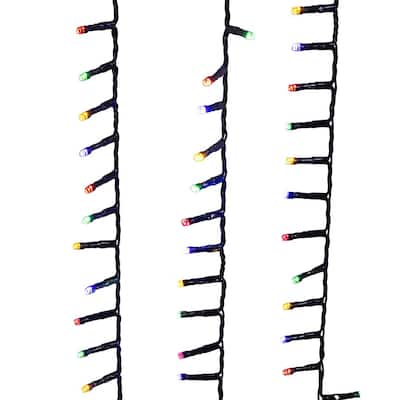 Kurt Adler 49.2-Foot 600-Light Dual Color 5MM LED Multifunction Rice Lights with Green Wire