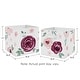 preview thumbnail 3 of 2, Burgundy Pink Watercolor Floral Foldable Fabric Storage Bins - Blush Maroon Wine Rose Green White Shabby Chic Flower Farmhouse