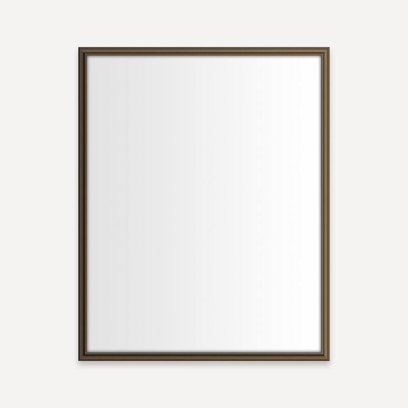 Robern 23-1/8" x 29-7/8" Wall Mounted Framed Mirror - Brushed Bronze