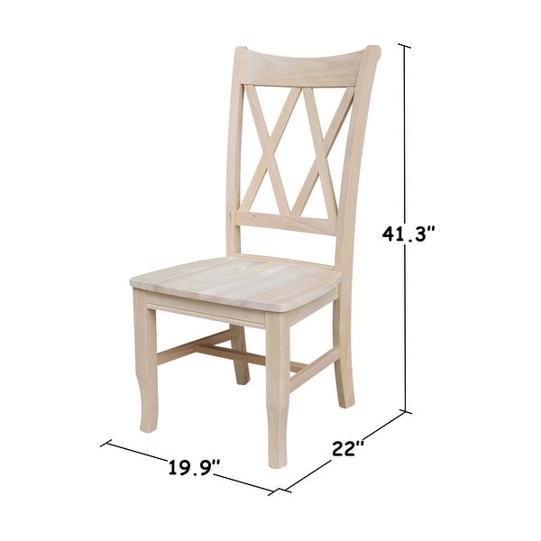 Unfinished oak kitchen store chairs