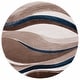 preview thumbnail 118 of 128, SAFAVIEH Hollywood Deep Mid-Century Modern Abstract Rug 5'3" Round - Beige/Blue