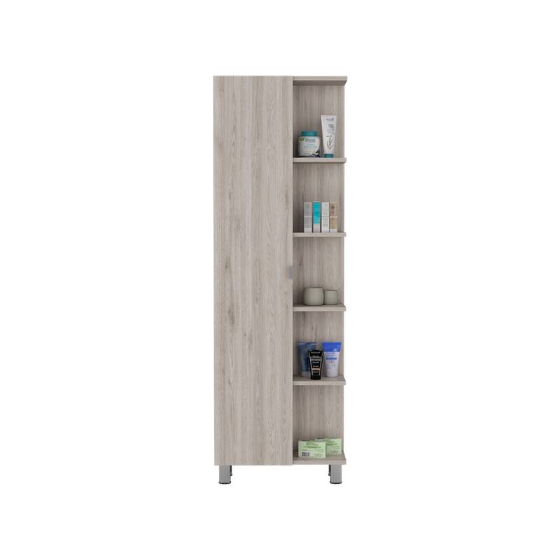 Corner Cabinet, Five Open Shelves, Single Door