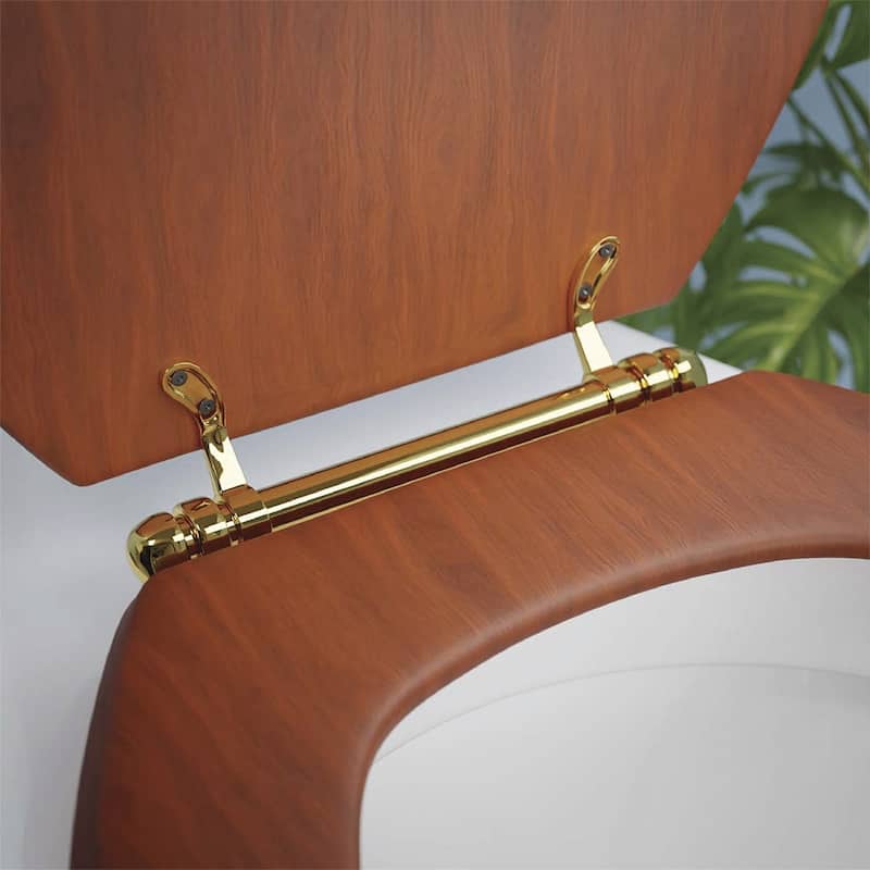 Solid Brass Toilet Seat Hinge Replacement Adjustable Toilet Seat Hinges with Hardware