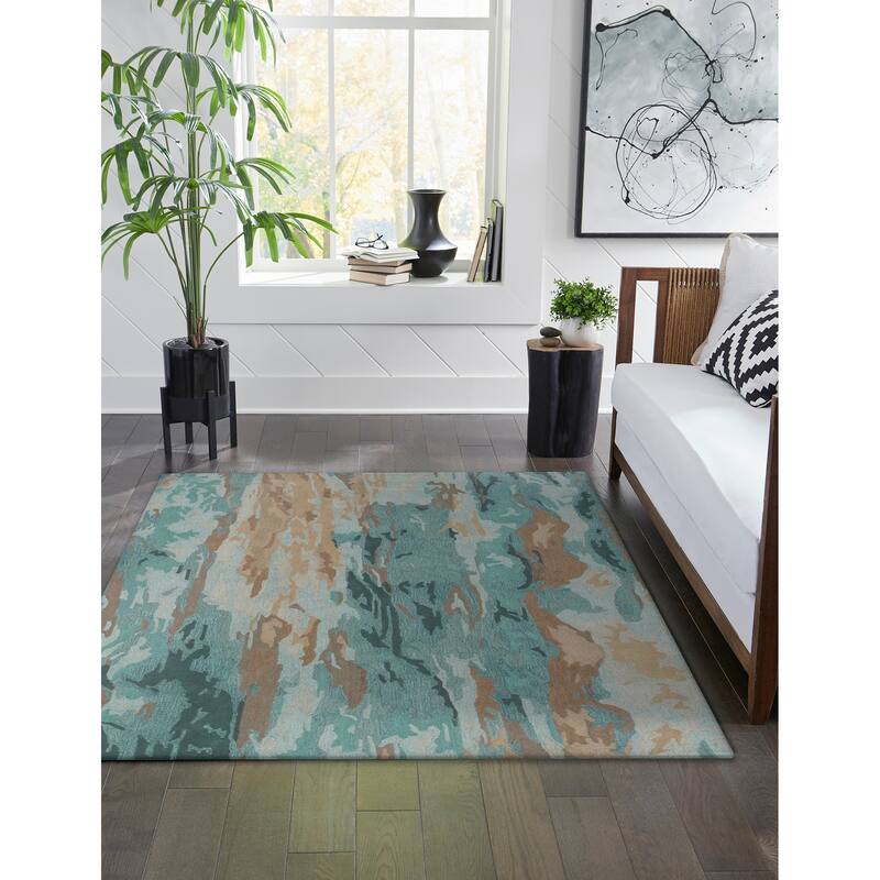 Liora Manne Corsica Waterfall Abstract Indoor Wool Rug