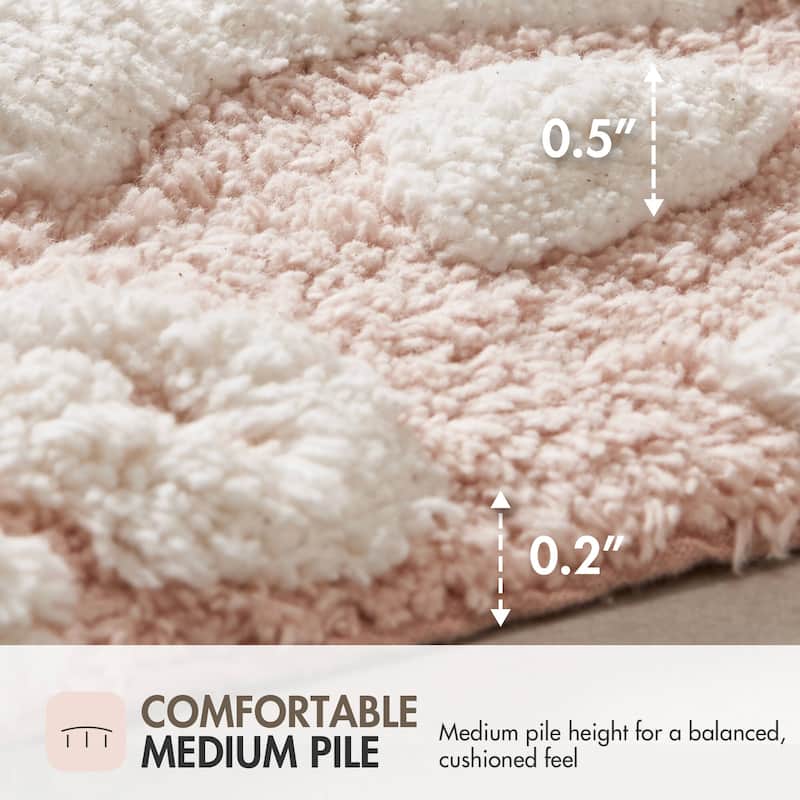 Madison Park Marrakesh Medallion Cotton Tufted Bath Rug