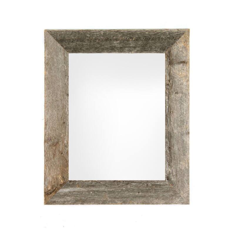 HomeRoots 11" x 14" Gray Solid Wood Hanging Picture Frame