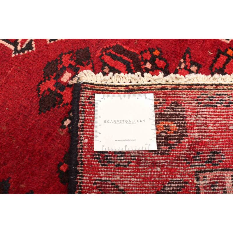 ECARPETGALLERY Hand-knotted Andelz Dark Red Wool Rug - 3'10 x 6'4