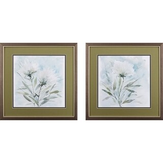 Set of Two Floral Watercolor Wall Art - Bed Bath & Beyond - 35437964