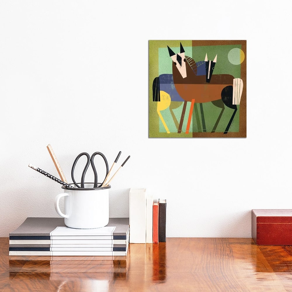 iCanvas "Horse Hug" by Terry Runyan Canvas Print