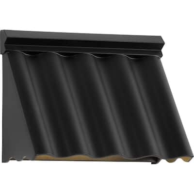 POINT DUME® Wakecrest LED Matte Black Outdoor Wall Lantern with DURASHIELD - 9 in x 3.875 in x 6.625 in