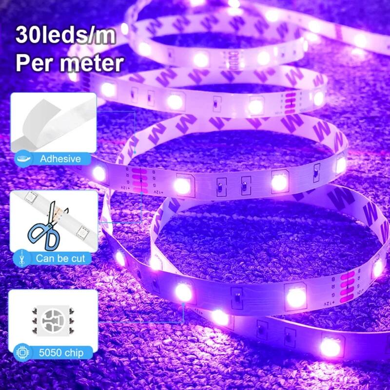 USB RGB LED Strip Lights Easy Install Color-Changing Lights for Room and Gaming Setup
