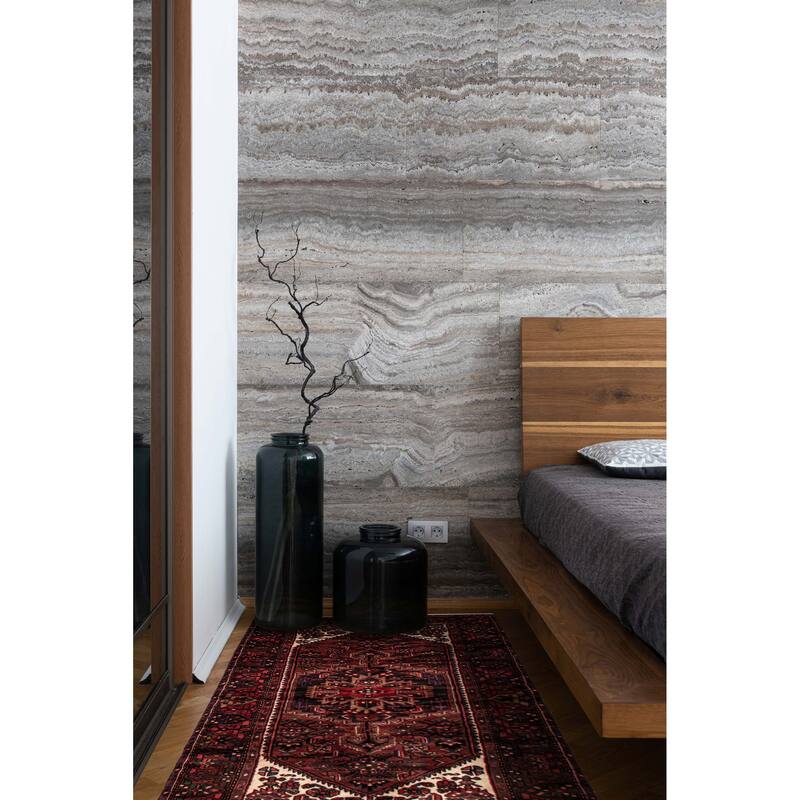 ECARPETGALLERY Hand-knotted Andelz Red Wool Rug - 4'4 x 7'9