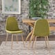 Raina Mid-century Upholstered Dining Chairs (Set of 2) by Christopher Knight Home - Green
