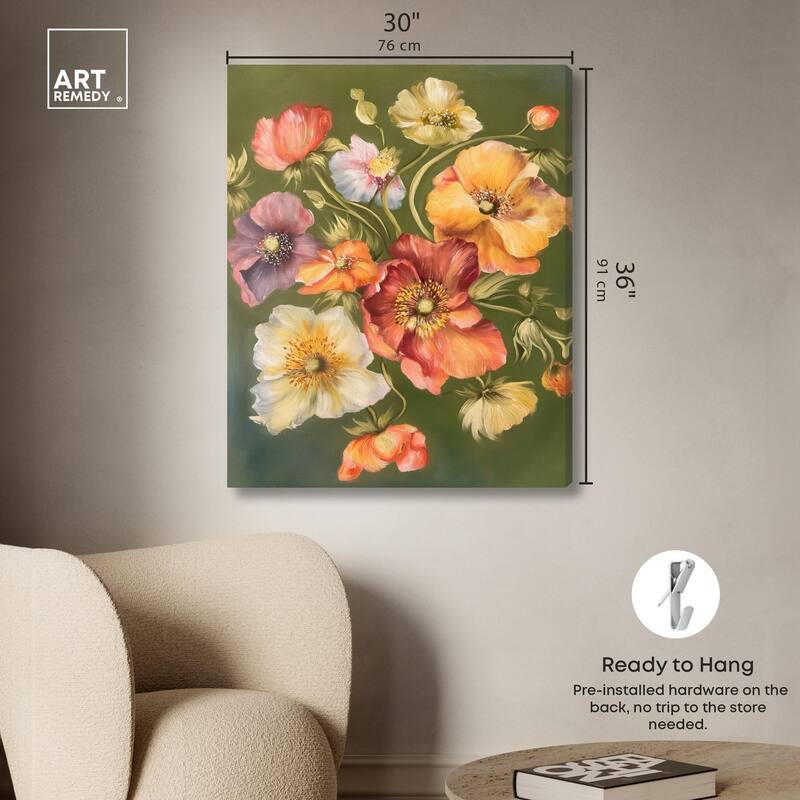Twilight Tulips I Canvas by Art Remedy, Gallery Wrapped