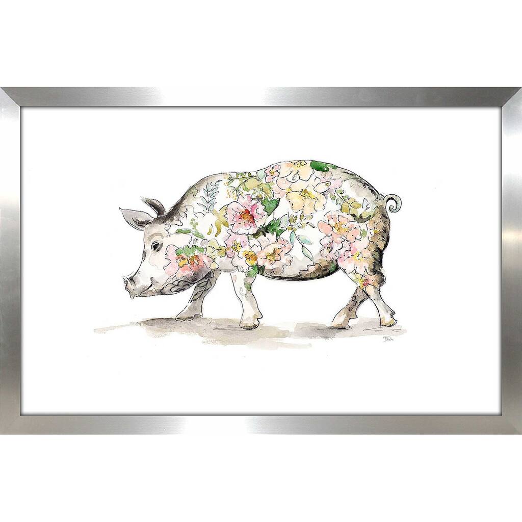 "Happy Little Pig (Horizontal)" Print on Acrylic