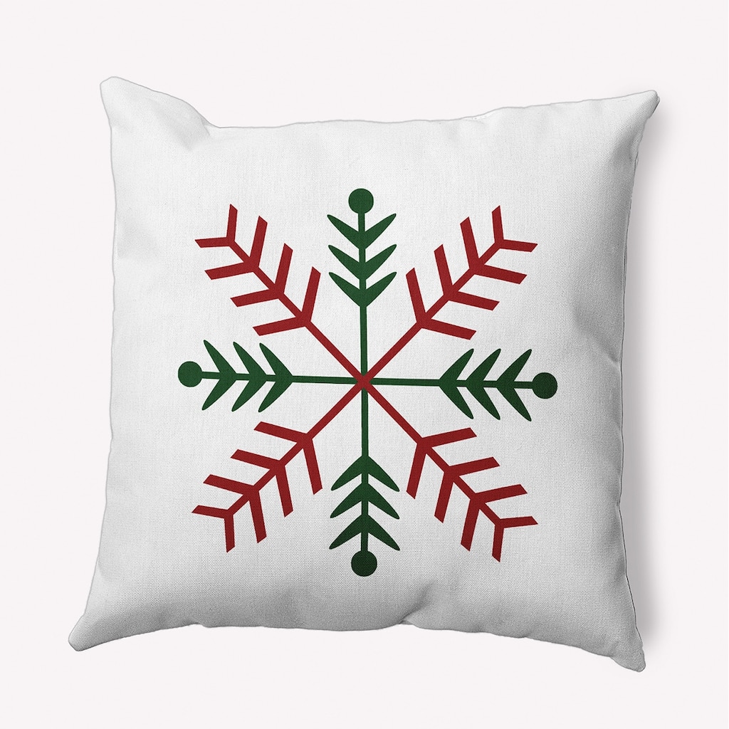 Winter Glow Snowflake Accent Pillow