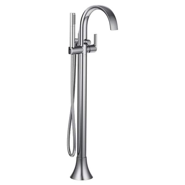 Shop Moen S3105 Doux Floor Mounted Tub Filler With Built In Diverter Overstock 27284365