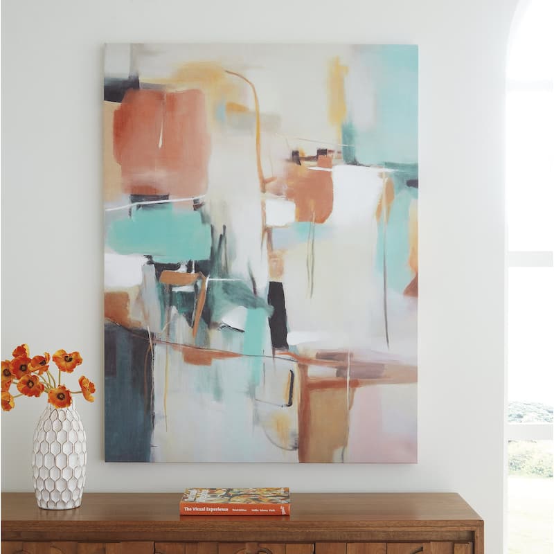 Signature Design by Ashley Langward Green/White/Orange Wall Art