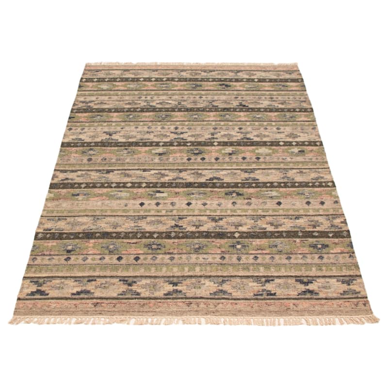 Ankara FW Olive Kilim 5'4" x 7'11" - 5'4 x 7'11