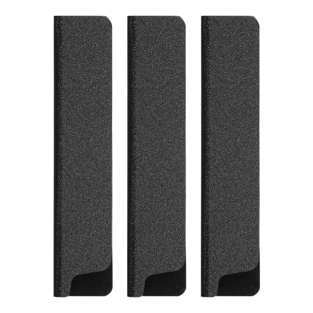 3Pcs Knife Edge Guards ABS Knife Cover Sleeves Knife Blade Protector - Black