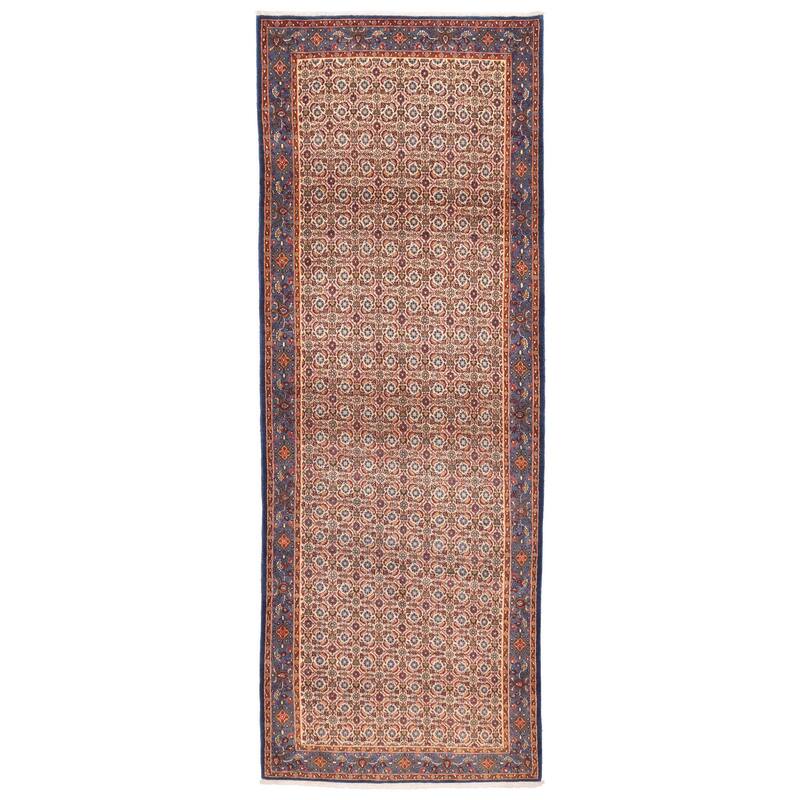 ECARPETGALLERY Hand-knotted Kayseri Cream Wool Rug - 3'5 x 10'2