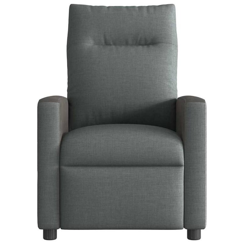 vidaXL Recliner Chair Dark Grey Fabric