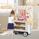 preview thumbnail 19 of 23, Costway Kids Snacks & Sweets Food Cart Kids Toy Cart Play Set with 30 - See Details