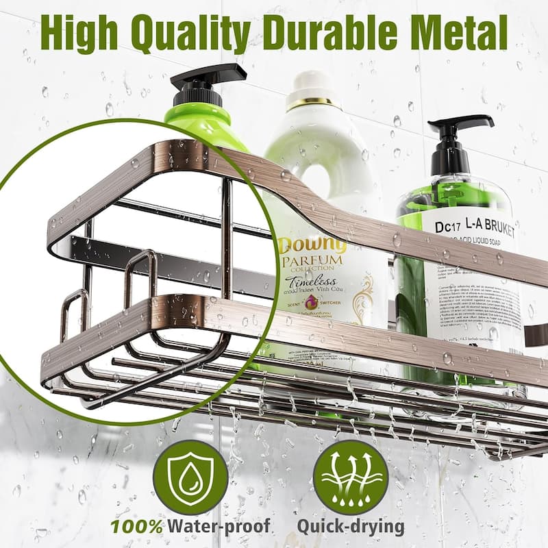 2Pack Adhesive Shower Organizer No Drilling Shower Shelves On Sale