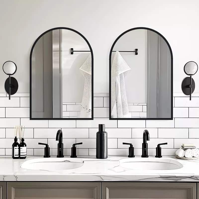 Bathroom Arch Aluminum Wall Mirror Vanity Mirrors