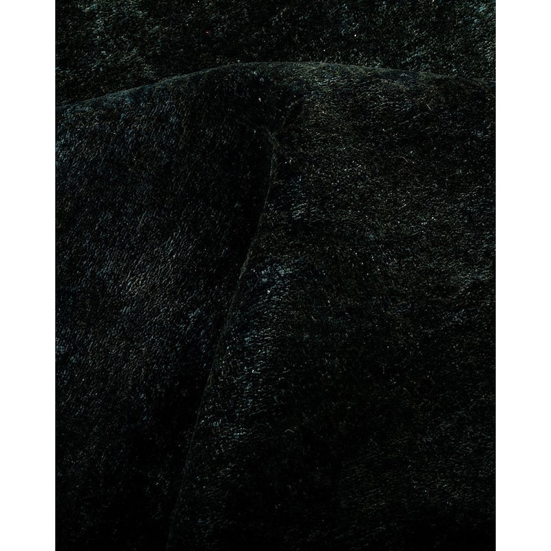 Overton Hand Knotted Wool Vintage Inspired Modern Contemporary Overdyed Green Area Rug - 12' 1" x 18' 2"