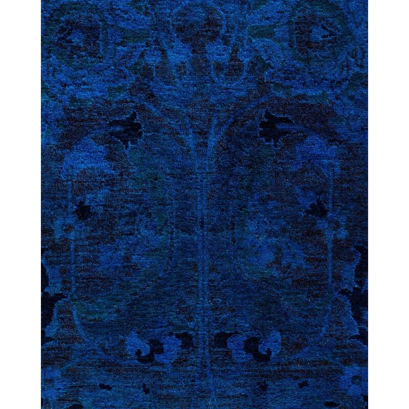 Fine Vibrance One-of-a-Kind Hand-Knotted Area Rug - Blue, 3' 1" x 5' 5" - 3' 1" x 5' 5"