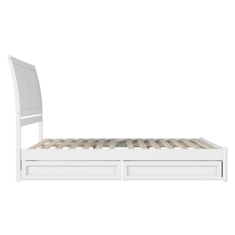 Andorra Platform Bed with Panel Footboard and Storage Drawers