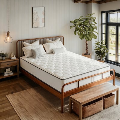 SweDrea 8/12 in Medium Firm Gel-infused Memory Foam Hybrid Mattress Cooling and Breathable with CertiPUR-US, SGS and OEKO-TEX