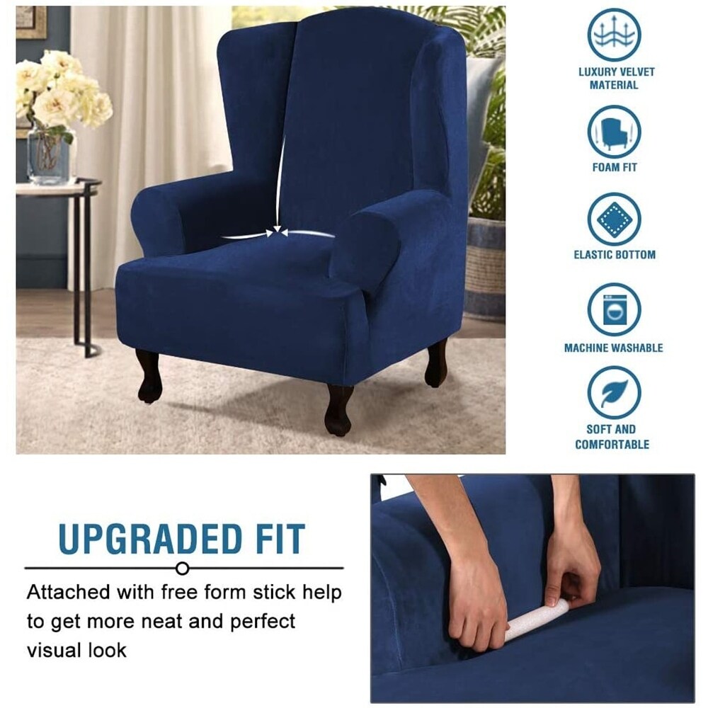 Overstock wingback hotsell chair covers