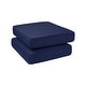preview thumbnail 5 of 67, Haven Way Universal Outdoor Ottoman Cushion (Set of 2) Navy