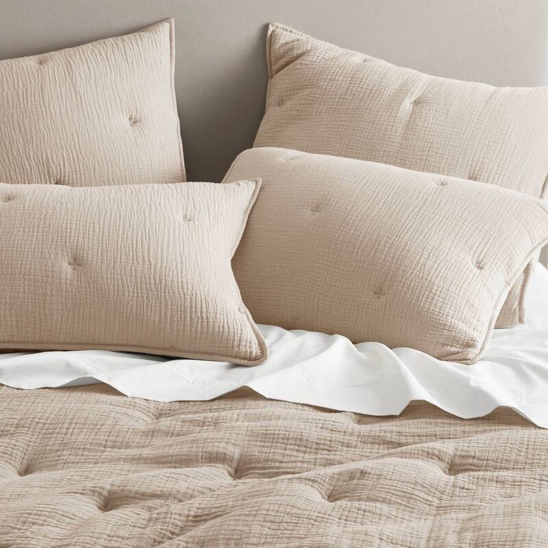 Harbor House Breeze Cotton Gauze Embroidered Euro Sham